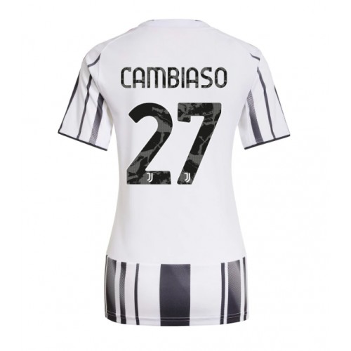 Stroje piłkarskie Juventus Andrea Cambiaso #27 Koszulka Podstawowej dla damskie 2025-26 Krótki Rękaw